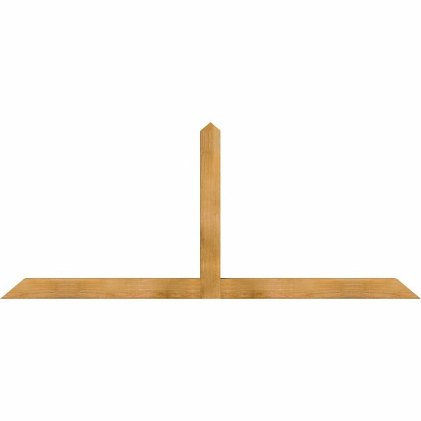 Ekena Millwork Portland Rough Sawn Timber Gable Bracket, Western Red Cedar, 84"W x 35"H x 4"D x 4"F, 10/12 Pitch GBW084X35X0404POR00RWR - main
